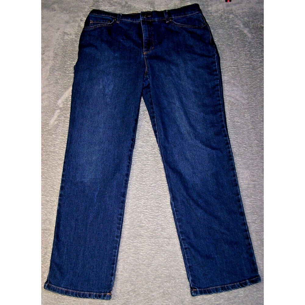 Gloria Vanderbilt Jeans Women's 32X27 Blue Amanda Tapered‎ Leg Pre-Owned